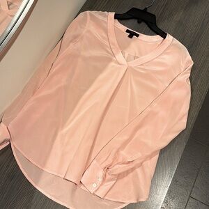 Jcrew blush pink 100% silk blouse